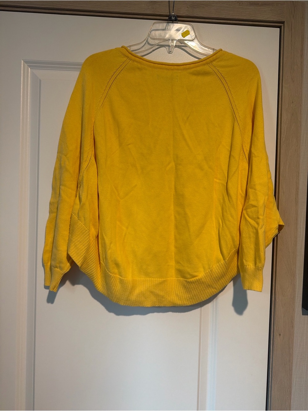 Urge Bright Yellow V-Neck Tassel Knit Sweater - Picture 4 of 4